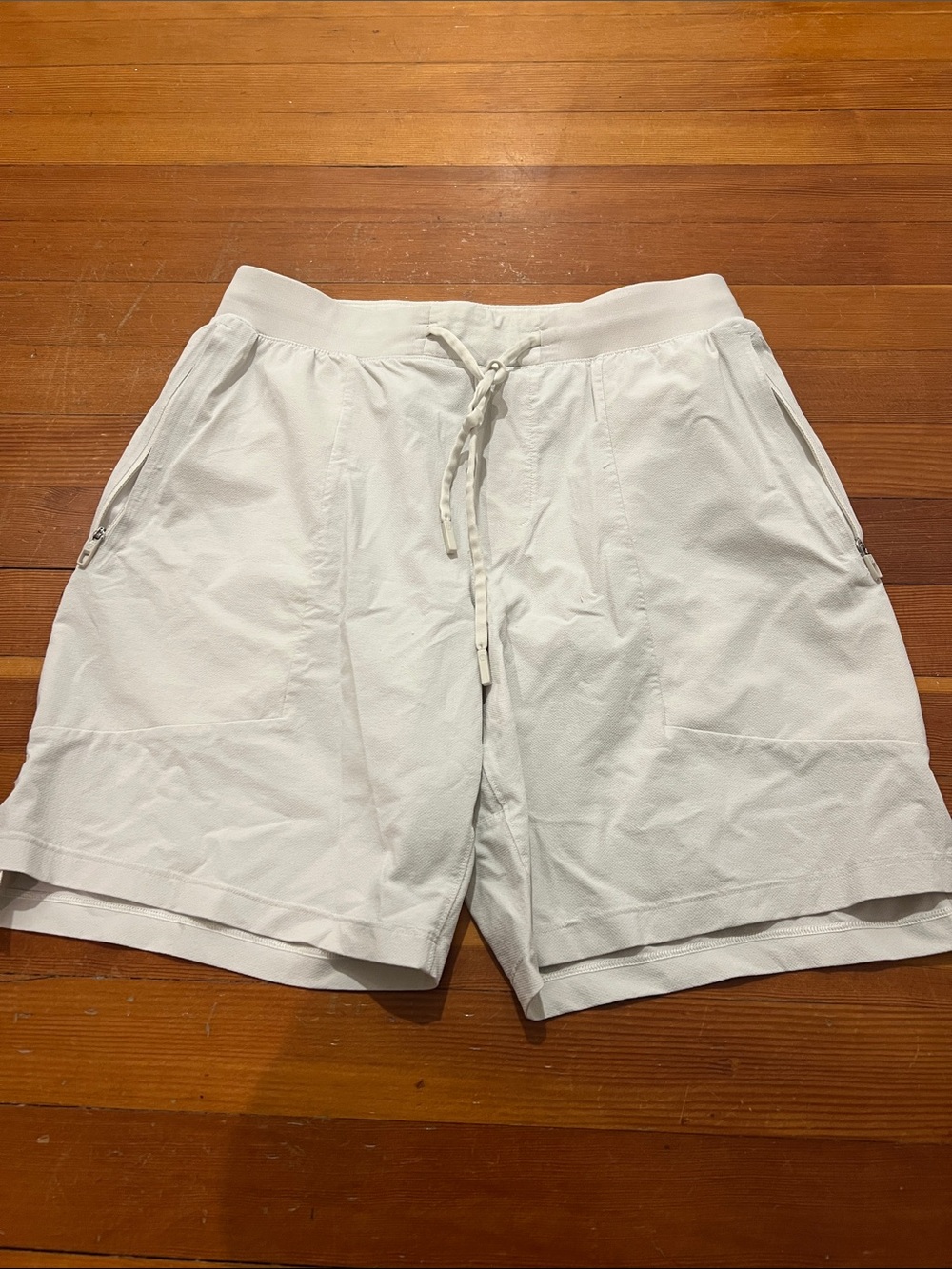 lululemon athletica White Men's Athletic Drawstring Shorts